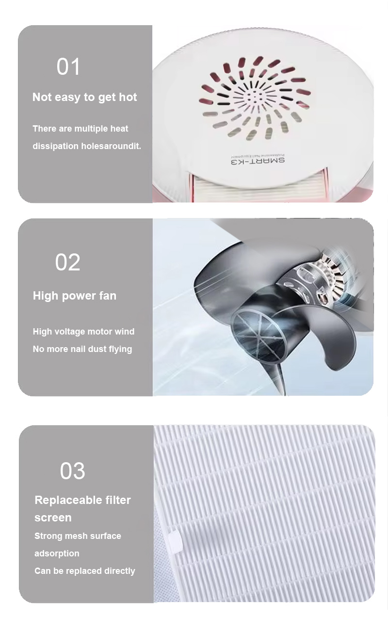 High-Power Mini Nail Dust Collector