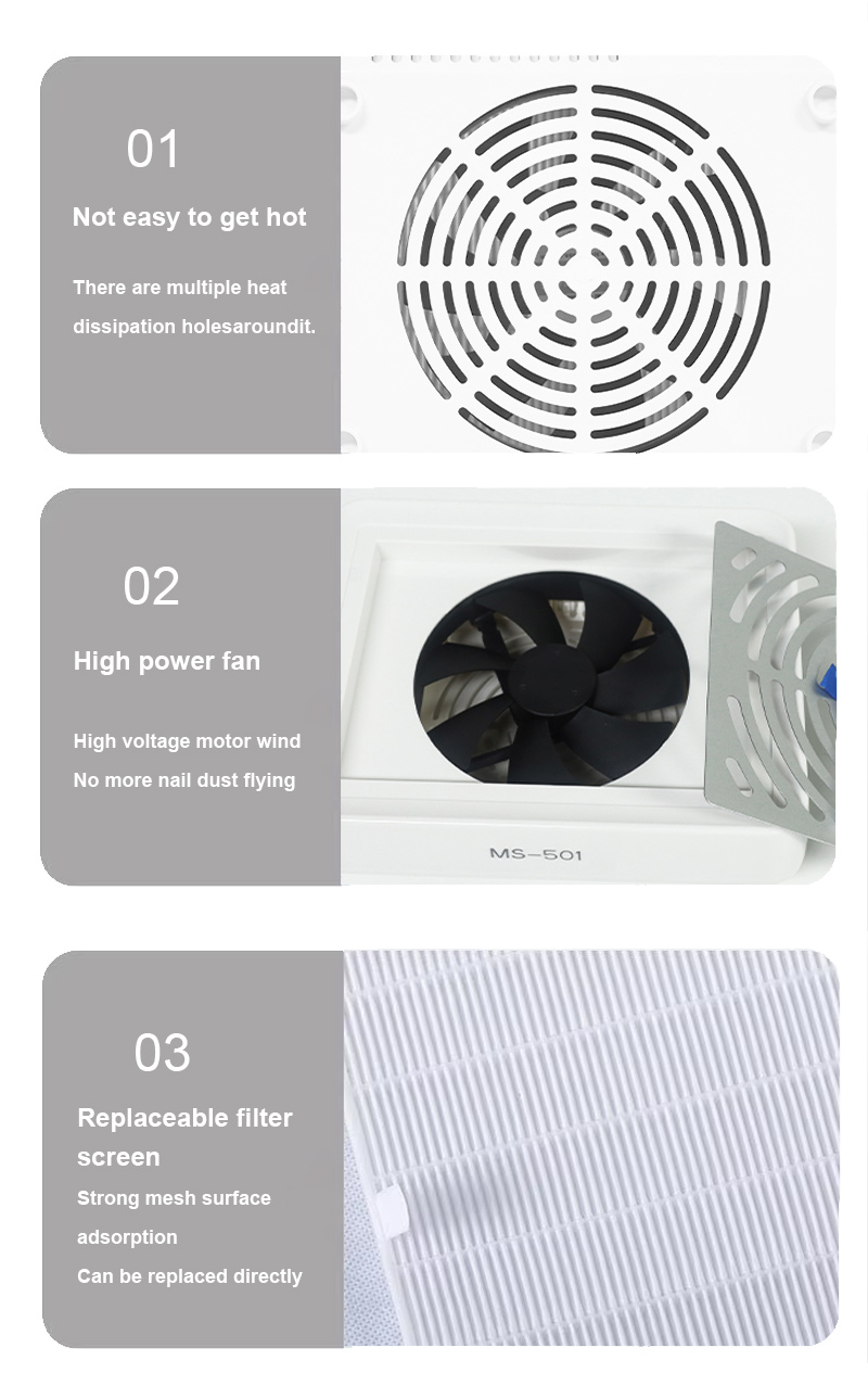Rectangular High-Quality Nail Dust Collector