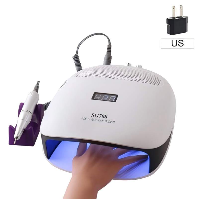 枕付きトリプルコンビネーションハンドヘルドネイルランプ